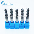 BFL Tungsten Carbide 4 Flute Square End Mill For Stainless Steel CNC Machining